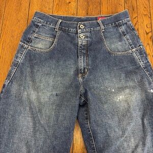 Vintage Guess Jeans Y2K Men’s 34x30 Double Front Button Distressed Baggy Read